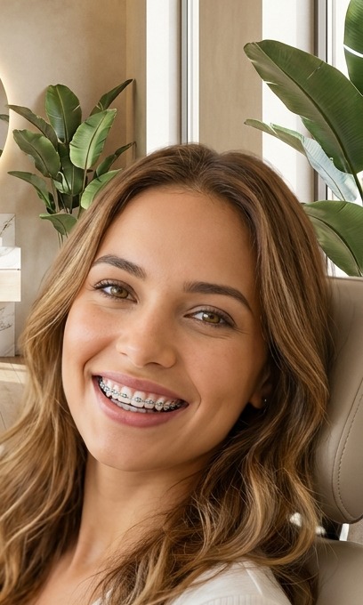 Paciente con brackets en Dental Shine Santo Domingo